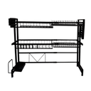 ESCURRIDOR PARA PLATOS NEGRO DE DOBLE ALTURA 55 X 27 X 60-95 CM