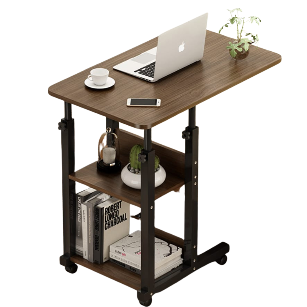 MESA AUXILIAR ARMERIA DE 3 NIVELES NEGRO CON CAFE 19139-1 
