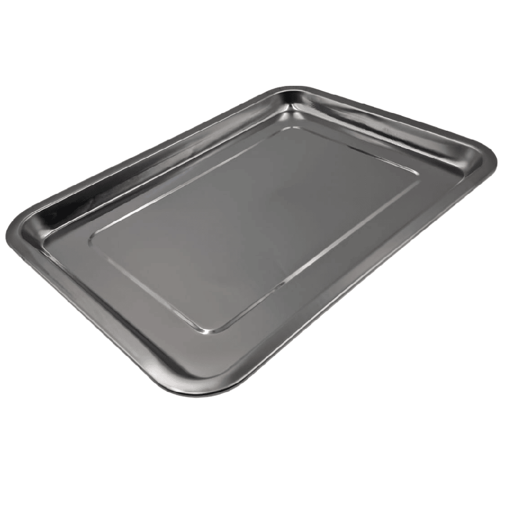 CHAROLA BAJA ACERO INOXIDABLE 50 x 35 x 2 CM