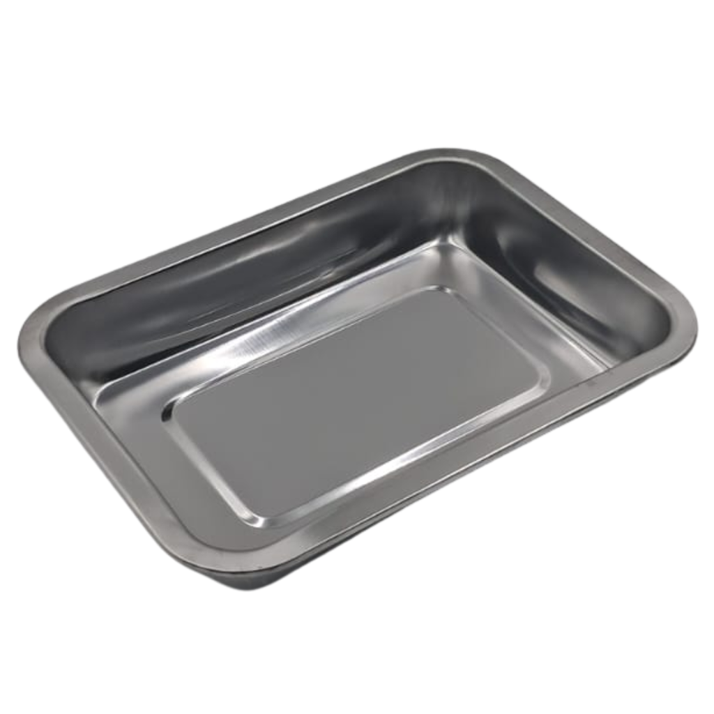 CHAROLA ALTA ACERO INOXIDABLE 36 x 27 x 4.8 CM