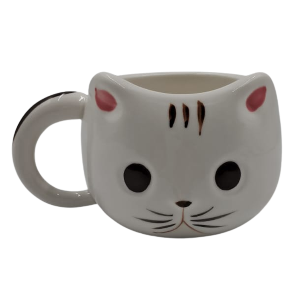 TAZA GATO BLACK AND WHITE 14 X 9 CM