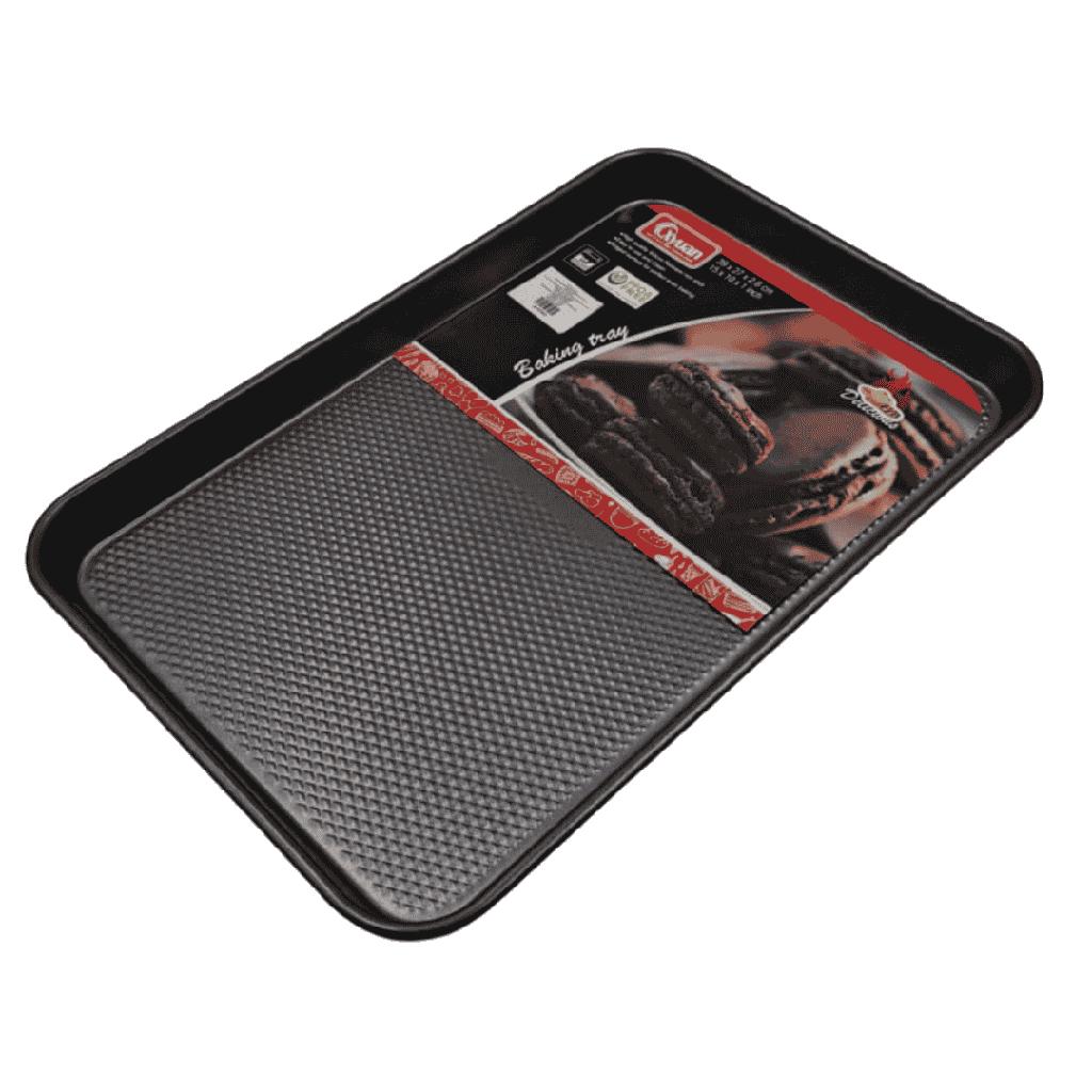 CHAROLA PARA HORNEAR ACERO CARBONO  39 X 27X 2.6 CM 630 G