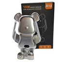 CARGADOR INALAMBRICO OSO PLATEADO 13 X 9 CMS