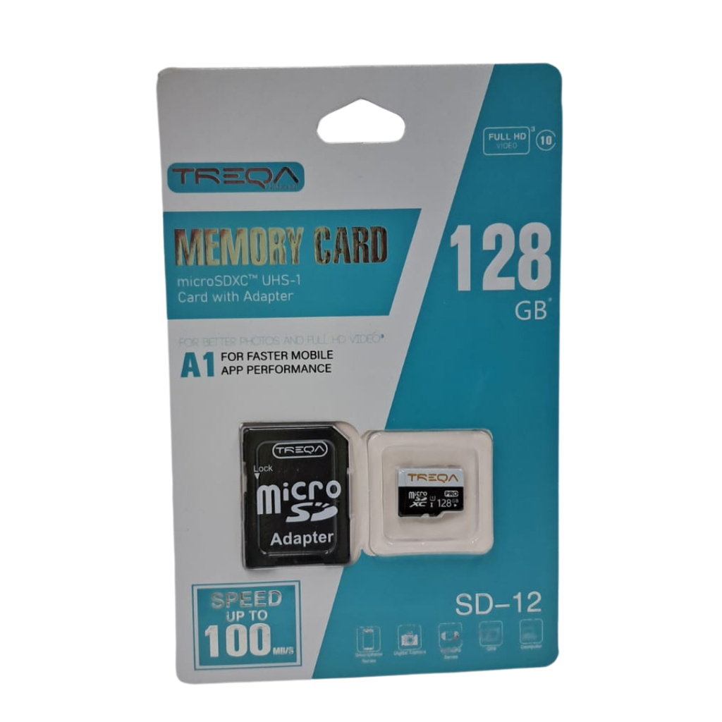 MEMORY CARD TREQA MICRO 128GB SD-12 100MB/S