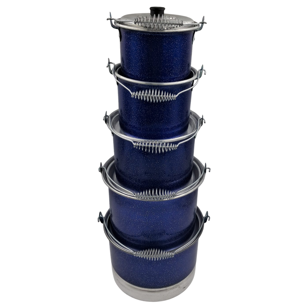 JUEGO DE 5 OLLAS AZUL MARINO C5AZ