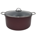OLLA DURAFORTE  32 CM ROJO VINO 2.5 MM 12 LITROS ANTIADHERENTE PREMIUM