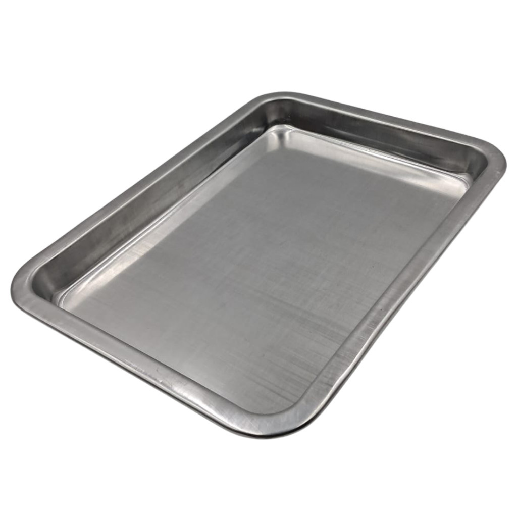 CHAROLA RECTANGULAR DE ALUMINIO 34.5 X 25.5 X 3.2 CM