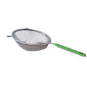 COLADOR CROMADO 16CM MGO. PLAST. VERDE