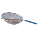 COLADOR CROMADO 22CM MGO. PLAST. AZUL