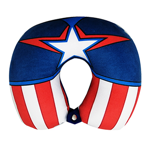 [H-HA36] ALMOHADA PARA CUELLO CAPITAN AMERICA