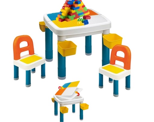 [19394] MESA LEGO DIDACTICA INFANTIL CON 1 SILLA