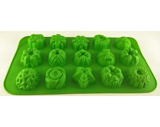[19063] MOLDE SILICON FLORES 15 CAVIDADES 