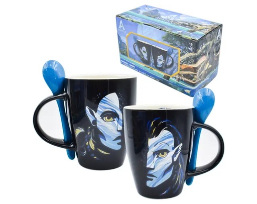 [1738-302] PIEZA JGO DE 2 TARROS DE CERAMICA CON CUCHARA AVATAR 310
