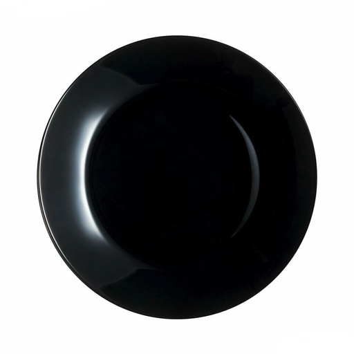 [307-5975] PIEZA PLATO POSTRE 18 CMS ZELIE NEGRO