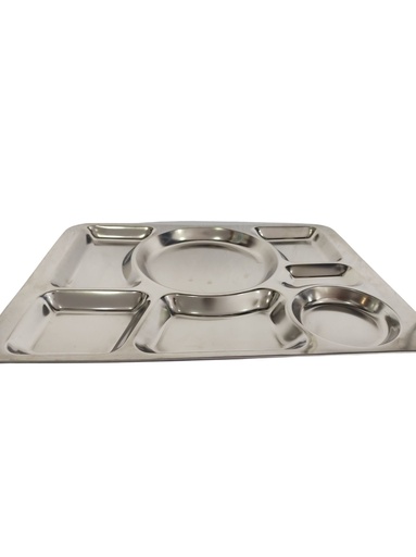 [C7] PLATO ACERO CON DIVISIONES
