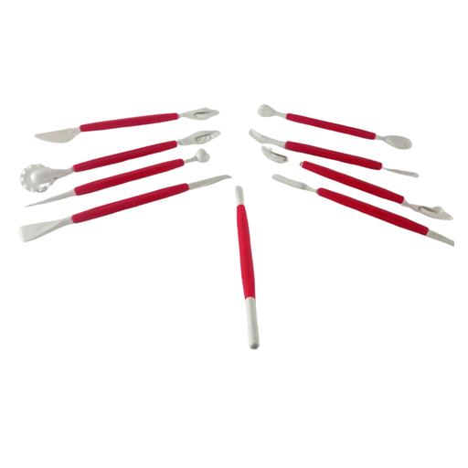 [19023] SET DE ACOCADORES PARA FONDANT 9 PIEZAS 17 CM, DISPONIBLE EN 3-4 COLORES