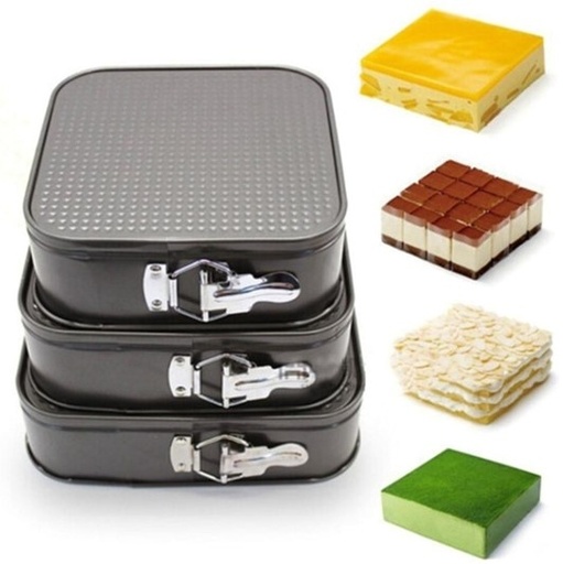 [19200] SET DE MOLDES CUADRADOS DESMONTABLES 20/22/24