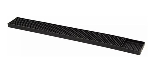 [17064] TAPETE PARA BAR DE PLASTICO, NEGRO 59.5X8X1.7 CM