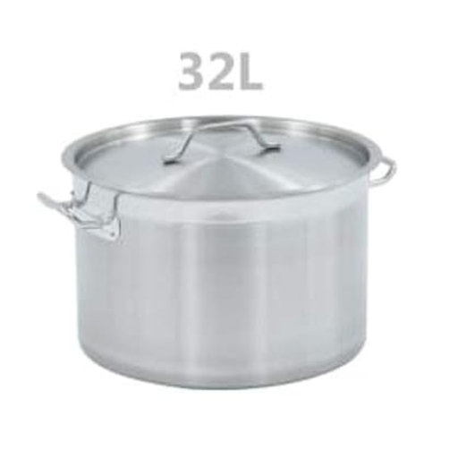 [18090-40] OLLA DE ACERO INOXIDABLE 40 X 26 CM SS 201 32 LITROS