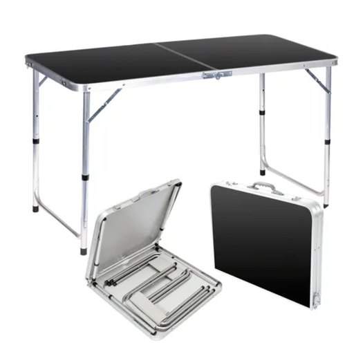 [20123] MESA DE ALUMINIO PLEGABLE 1.20  M X 60 CMS, MDF CON ALEACION DE ALUMINIO