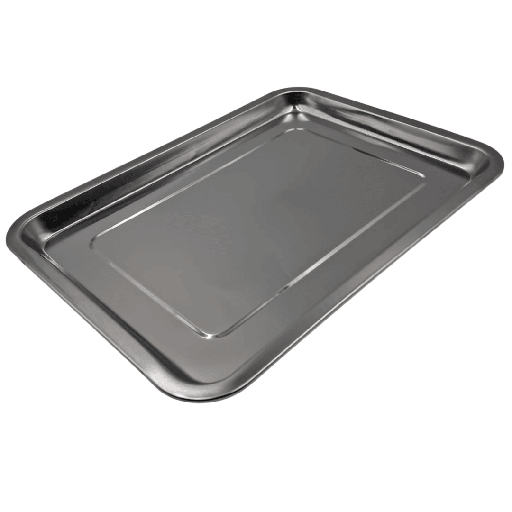 [20013-3] CHAROLA BAJA ACERO INOXIDABLE 36 x 27 x2 CM