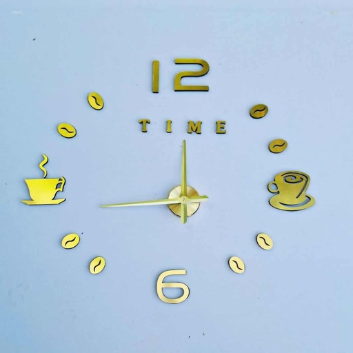 [18203] RELOJ DE PARED 3D SEMILLAS DE CAFE
