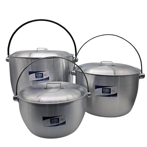 [4105] JUEGO DE 3 OLLAS ABOMBADAS TRIPLE FUERTE 28-33-38 CMS SOCRATES