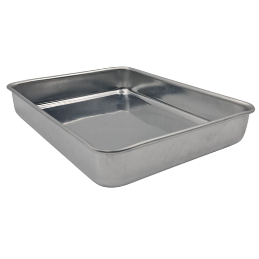 [JS4020] MOLDE RECTANGULAR BAJO DE ALUMINIO PARA PASTEL  20CM X 15CM X 3.0CM  