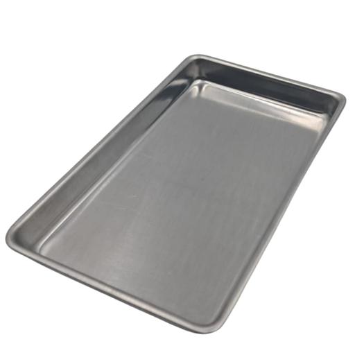 [JS4025] MOLDE RECTANGULAR BAJO DE ALUMINIO PARA PASTEL  25CM X 14CM X 2.5CM   