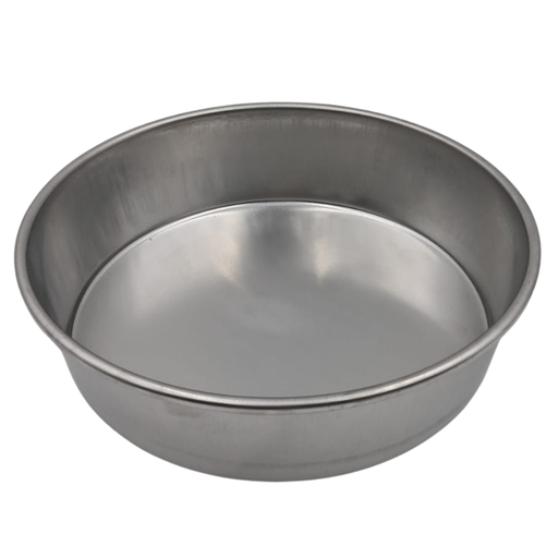 [JS240] MOLDE REDONDO ALUMINIO PARA PASTEL LINEA PRACTICA 22 CM X 20 CM BASE X 6 CM 